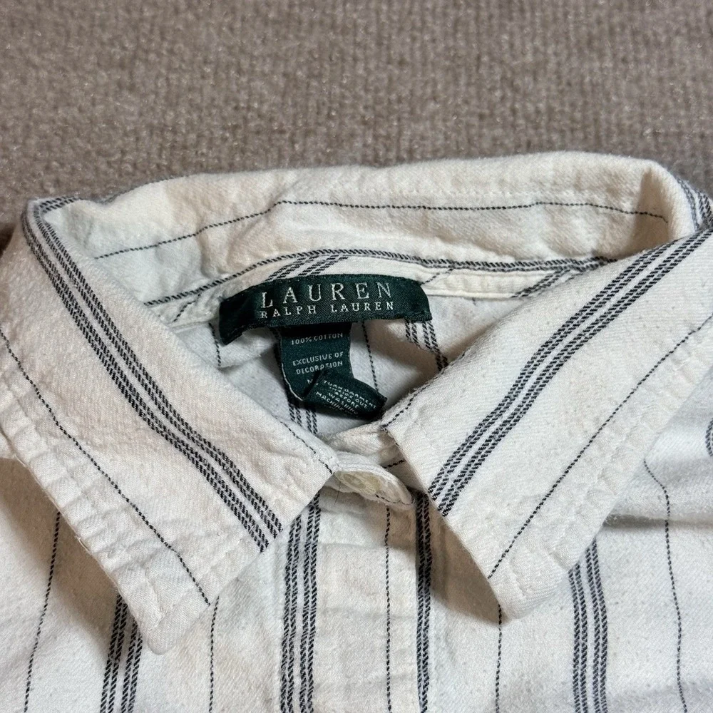 LRL Ralph Lauren Nightshirt Womens XL Flannel Sleep Shirt Button Front Pajama